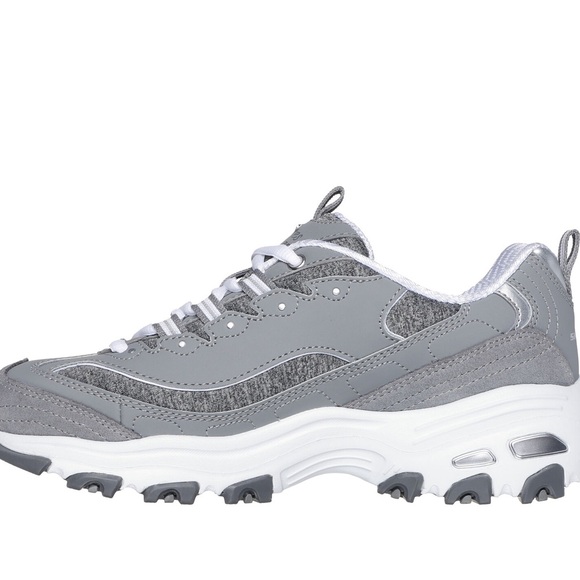 Skechers women’s d’lites me time gray multi wide fit - Picture 3 of 5